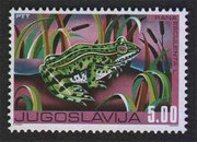 poštanska marka fauna -  žaba zelena 